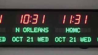 BRG Precision Products 6673R-R25G Programmable Time Zone Clock