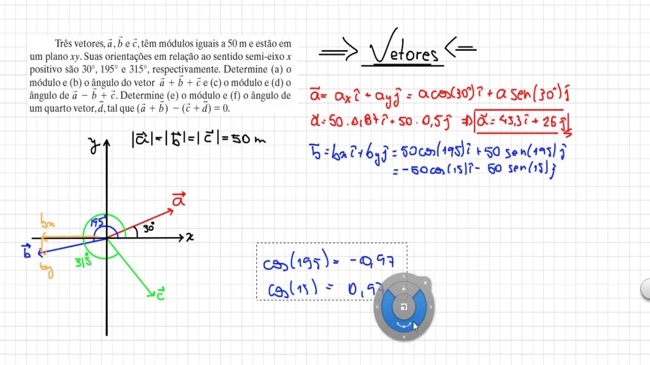 Exemplo 3 Vetores YouTube Exemplo 3 Vetores YouTube