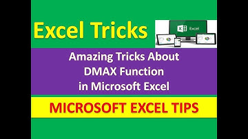 Amazing Tricks About DMAX Function in Microsoft Excel : Excel Tips and Tricks | Urdu / Hindi
