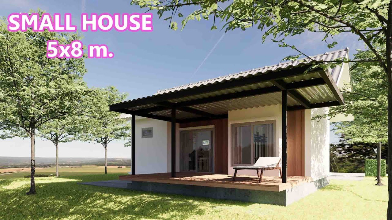 Small House Design Ideas 5X8 M. Area 40 Sqm. - Youtube