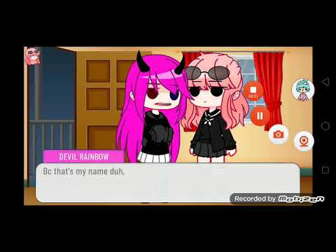 Why do people call you devil rainbow?? ( ranibow and Shirami ) #gacha club