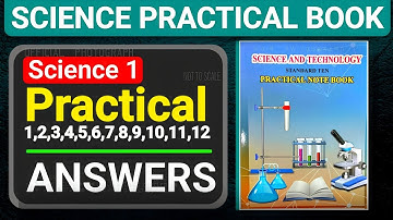 Class 10th - Practice book Science Part 1 - All practicals | 10th Practical Book Answer