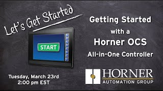 Getting Started with Horner OCS All-in-one Controllers screenshot 3