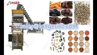 Granules & Powder Quantitative Packaging Machine With Elevator For Nuts, Grains, Rice, Garlic.