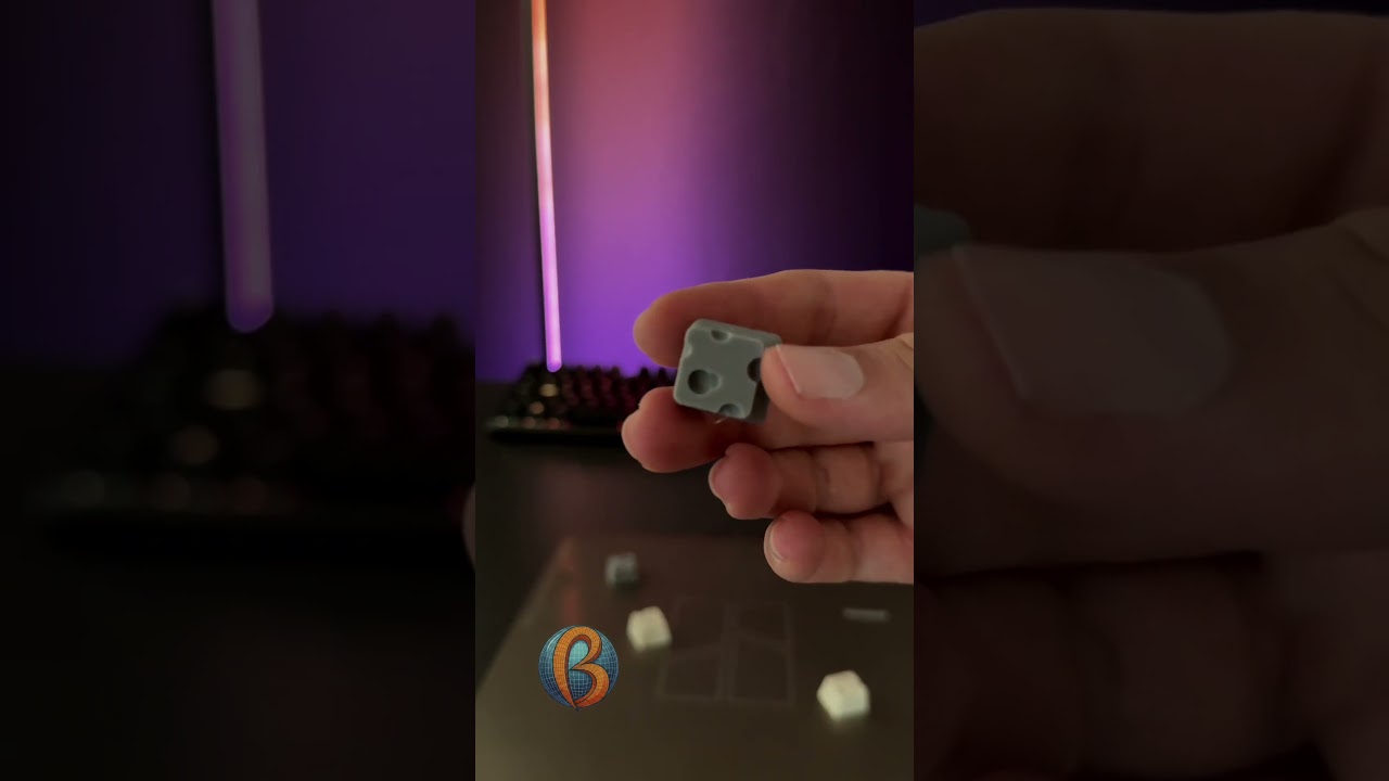 Я напечатал на 3D-принтере сыр фета для своей клавиатуры (они действительно работают) #3dprinting...