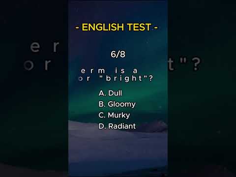 English Test - Synonyms