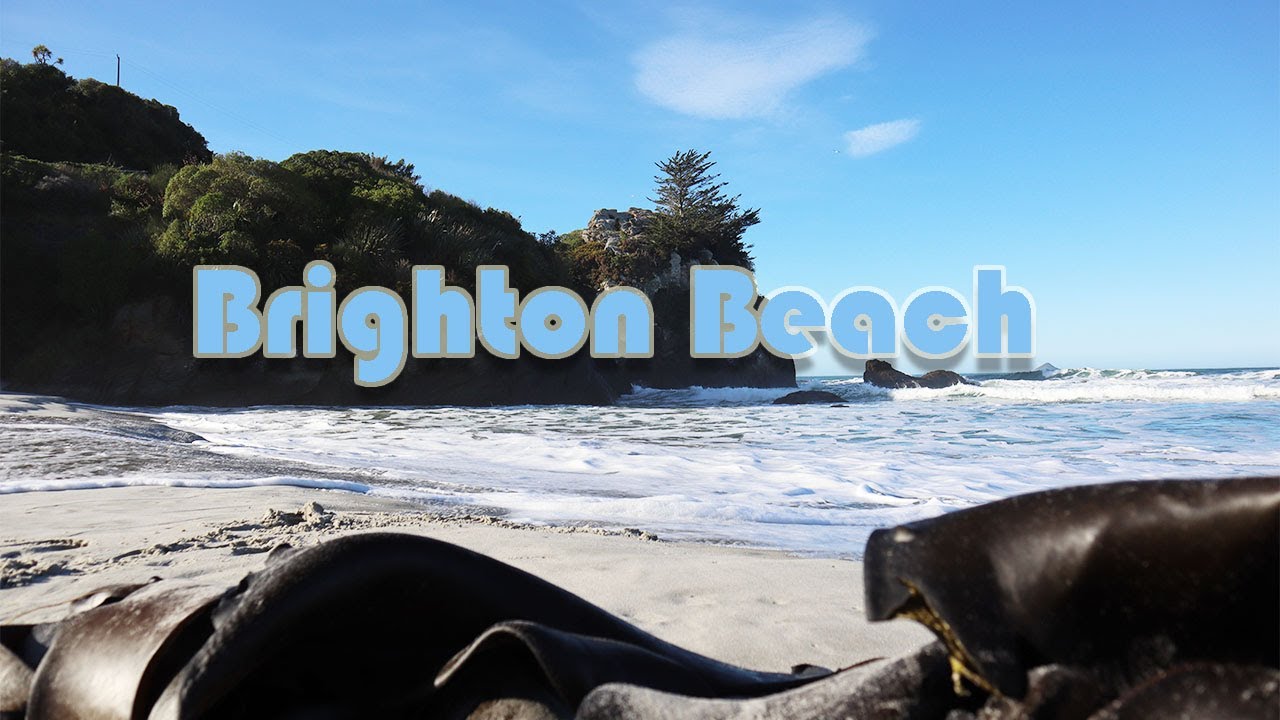 Brighton Beach Dunedin Otago Beautiful New Zealand Beach South