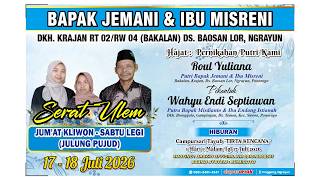 Live Malam Tirta Kencana dikediaman Bpk Jemani Ibu Misreni Krajan Bakalan Baosan Lor BUMIARTO AUDIO