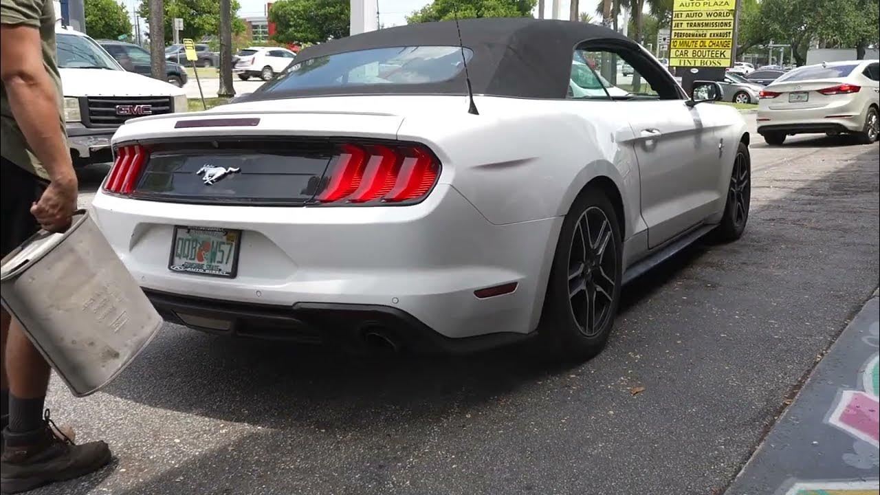 2018 Mustang Ecoboost Muffler Delete Ecoboost exhaust sound YouTube