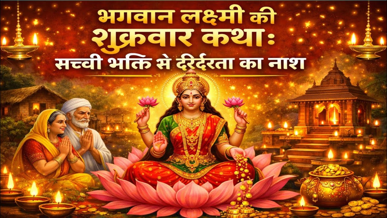 Mata lakchhmi।।माता लक्ष्मी की शुक्रवार कथा: सच्ची भक्ति से दरिद्रता का नाश