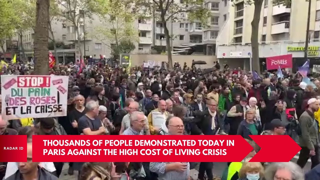 Thousands Of People Demonstrated Today In Paris Against The High Cost Thousands Of People Demonstrated Today In Paris Against The High Cost