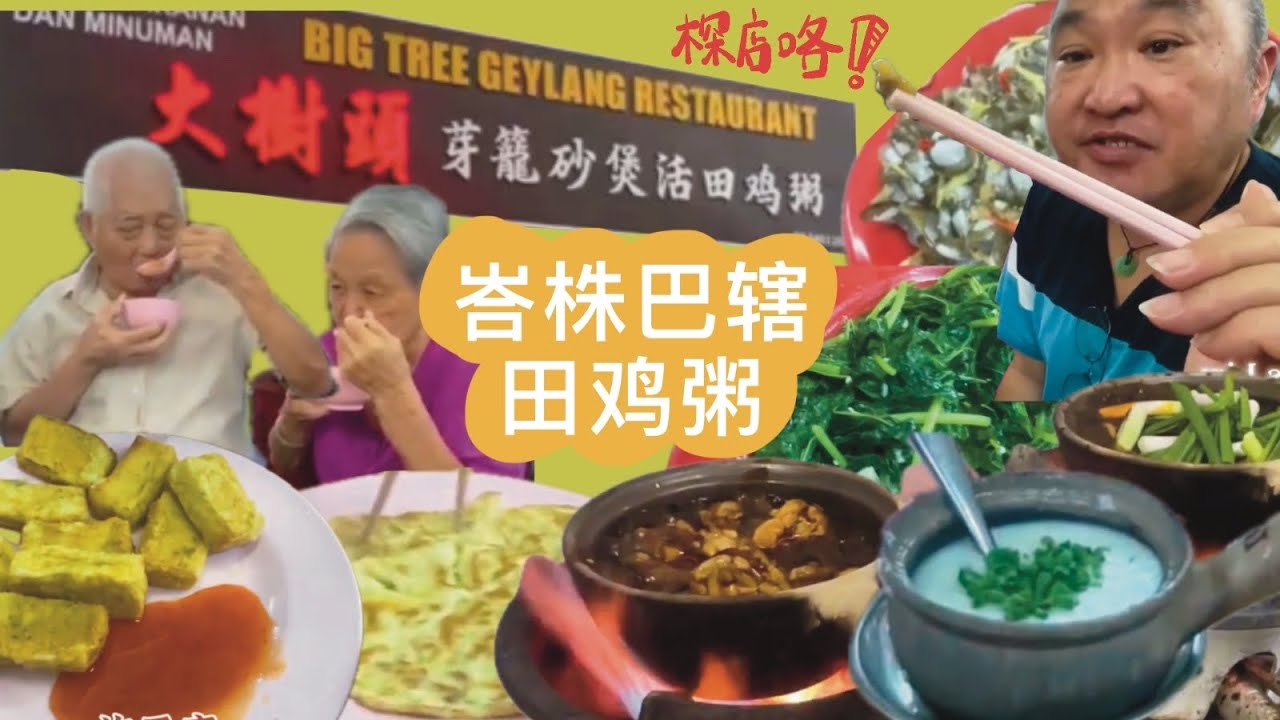 大树头活田鸡粥，砂锅粥，啦啦