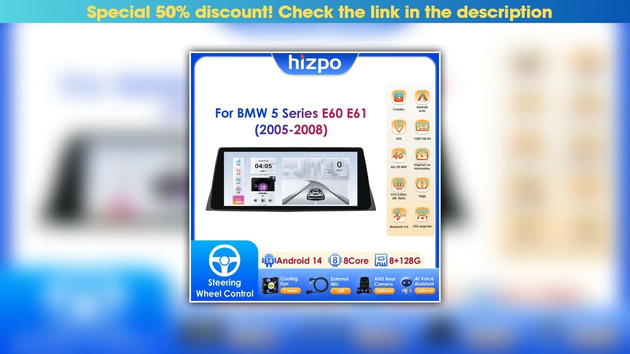 Limited 10.25Inch Car Multimedia Player GPS Navigation Support DSP Carplay Android Auto for BMW 5 S