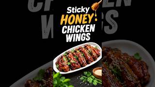 Sticky Chicken Wings with Honey & Sauces