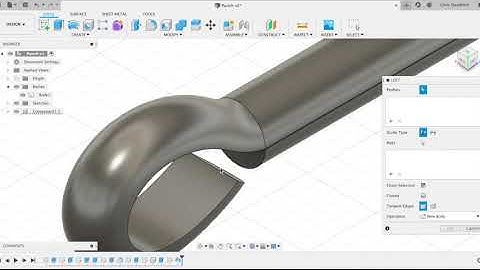 2. FUSION 360 - Creating mechanical models - Sweep and Loft functions