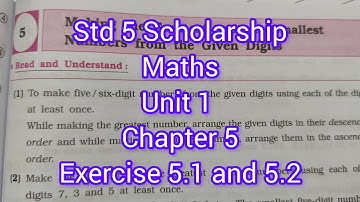 Std 5 Scholarship | Exercise 5.1 & 5.2 | #maths #sscboard  #matheducation #mathematics #mathskills