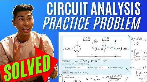 Networks Analysis | Ch.9 Sinusoidal Steady-State Analysis | P9.54_10ed : Use the node-voltage met...