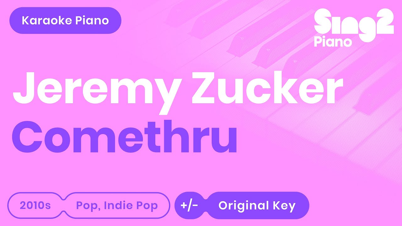 Jeremy Zucker - comethru (Karaoke Piano)