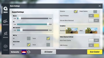 How to setting rule of survival On Mobile