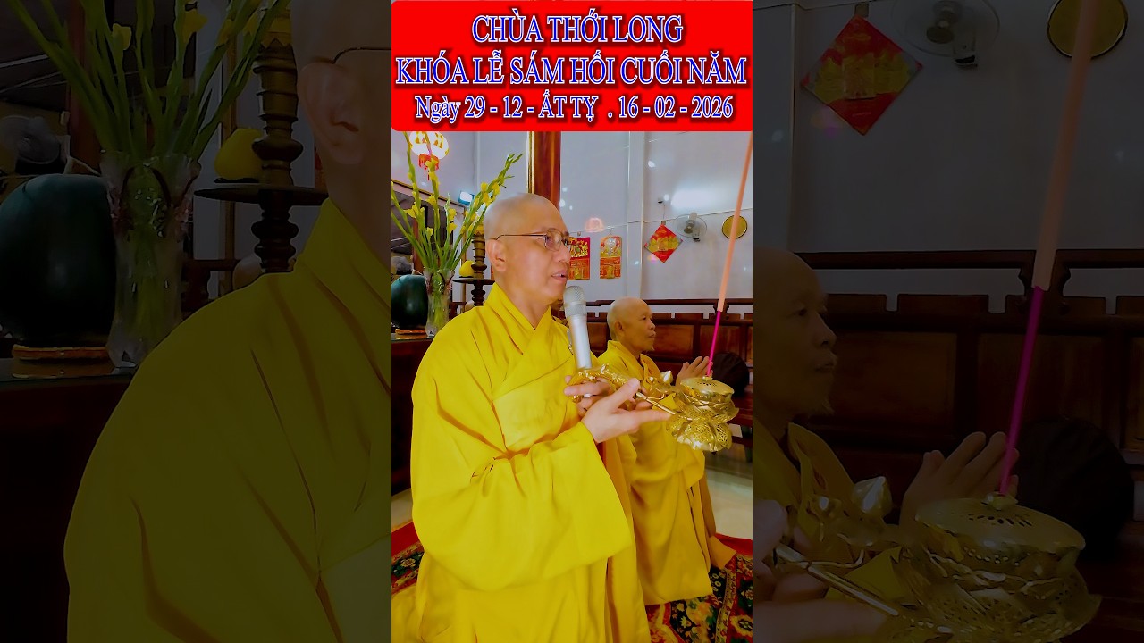 CHÙA THỚI LONG LỄ SÁM HỐI CUỐI NĂM ẤT TỴ