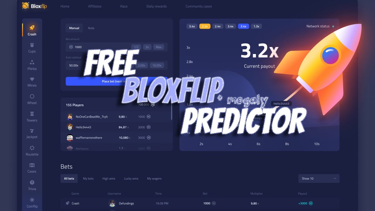 HOW TO GET A FREE BLOXFLIP MINES PREDICTOR [ python ] 