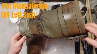 The Mandalorian Left Spat boot cover DIY cosplay EVA foam build