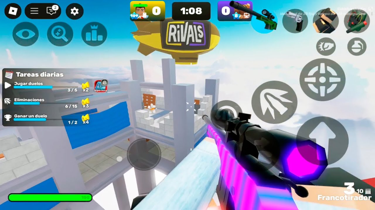 Compré el Sniper en RIVALS y lo use por primera vez - YouTube