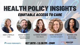 Webinar: Equitable Access to Care