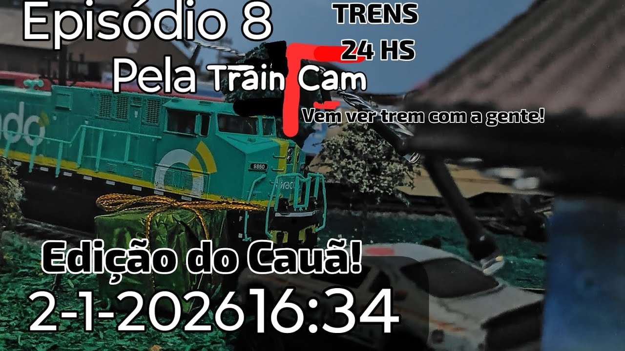 Train Cam!!! "MOVIMENTAÇÕES DE TRENS NA MAQUETE!" Ep Curto T01