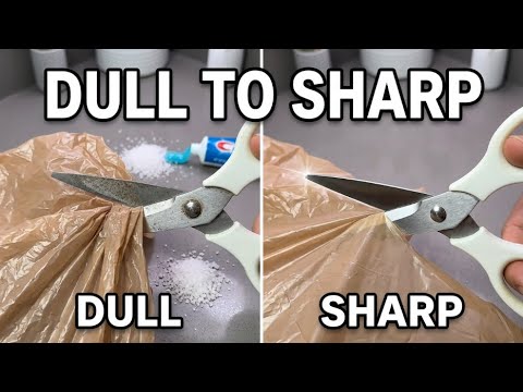 Sharp Vs Dull Razor The Salt Trick That Makes Dull Scissors Razor Sharp - YouTube