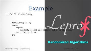 ⨘ } Algorithms } 6 } Randomized algorithms } LE PROF }