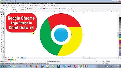 Google Chrome Logo Design in Corel Draw x6 || Chrome Logo Design