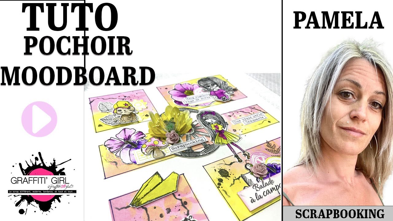 Comment faire un POCHOIR pour vos MOODBOARD, du FAIT MAIN, pour réaliser un joli projet scrapbooking