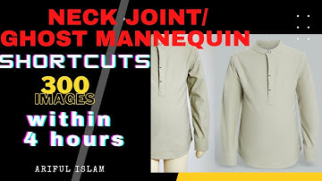 Neck Joint | Ghost Mannequin Done with Photoshop Actions