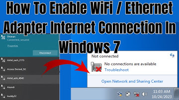 How to Enable WiFi Internet Connection in Windows 7 | Step-by-Step Guide