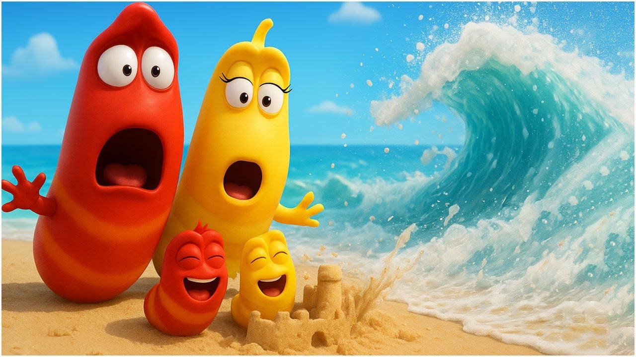 Larva terbaru 2026 👉 Rumahnya penuh dengan anak-anak, senang sekali 🥟 Kartun lucu Video