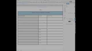 Creating a Numbers Checklist