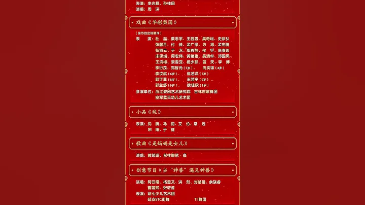 2023年春晚彩節目單新鮮出爐 你最期待誰的表演？| CCTV春晚 - 天天要聞