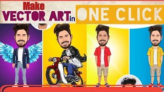 how to make vector art in one click // new vector art app screenshot 5