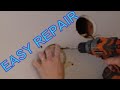 Easiest Way to Repair a Hole in Drywall