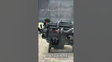 🚧Mining and heavy construction, Isuzu 6RB1 Engine Assembly: Durable performance!💯
