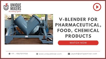 V- Blender |  Twin Shell Blender | V Blender For Dry Powder | #vblender #powdermixer