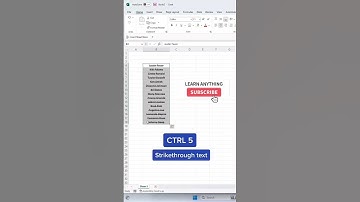 5 cell 🔥😱formatting 😱🔥 shortcuts that will save you time #shorts #excel #viral