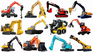 🚒 Excavator Synthesis  - Tổng Hợp Máy Xúc, Cần Cẩu, Xe Tải | Truck, Roller, Hammer, Digger, Wheel