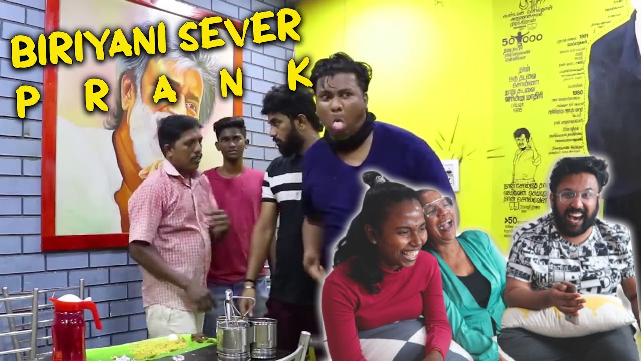 BIRIYANI Server Prank Reaction 😂|| Prankster Rahul || Ramstk Family@PranksterRahul