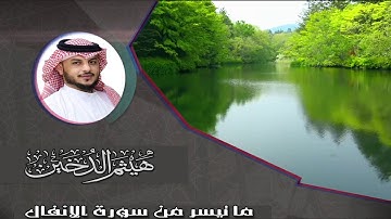 القارئ I هيثم الدخين I ما تيسر من سورة الانفال HD