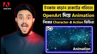 OpenArt AI Tutorial: Make AI Character Animation, Earn Passive Income On Adobe Stock Upload &amp; SEO!!