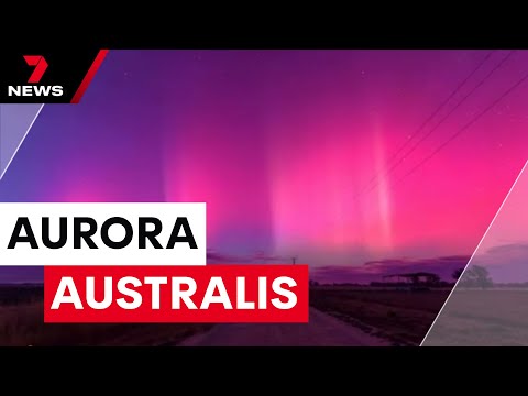 Stunning Aurora Australis lights up Australian skies | 7 News Australia