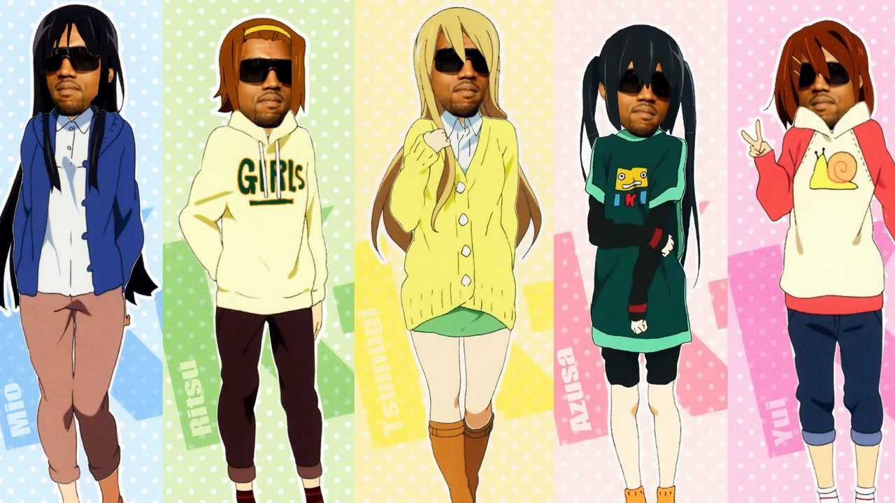 Kanye West  Funny anime pics Rapper with anime characters Gangsta anime