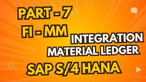 PART 7 FI-MM Integration #Materialledger #SAPFICO #s4hana 